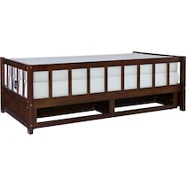 cayden dark brown twin bed   