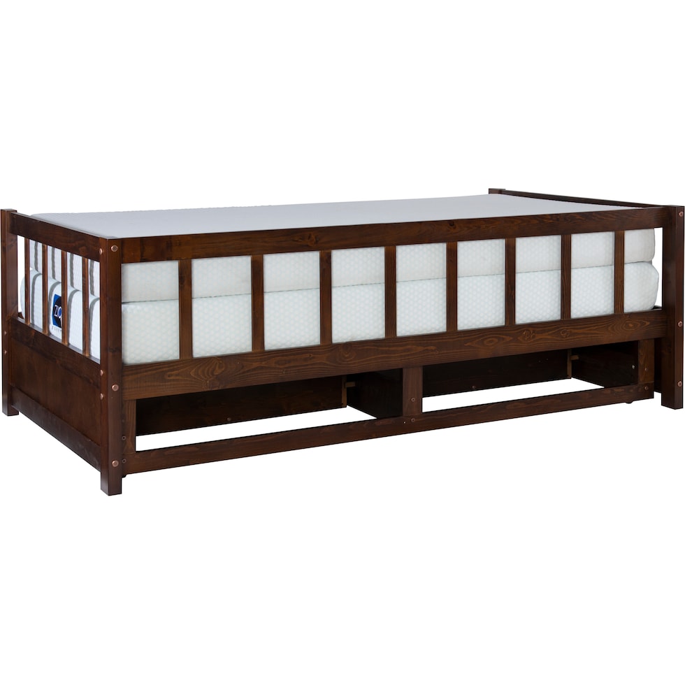 cayden dark brown twin bed   