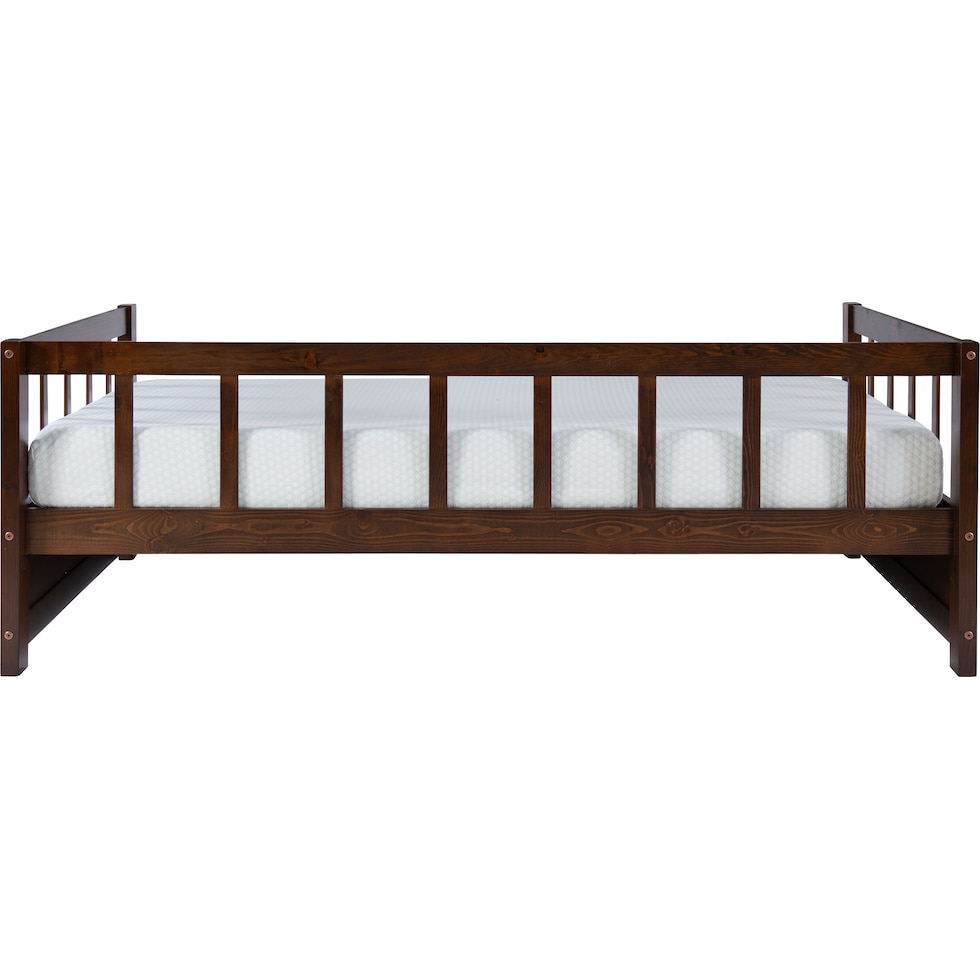 cayden dark brown twin bed   