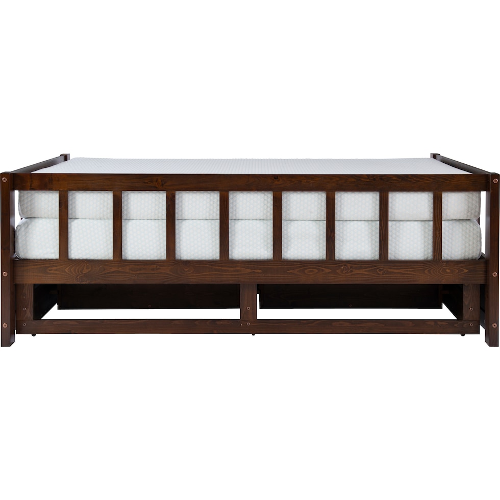 cayden dark brown twin bed   