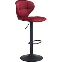 cecil red bar stool   