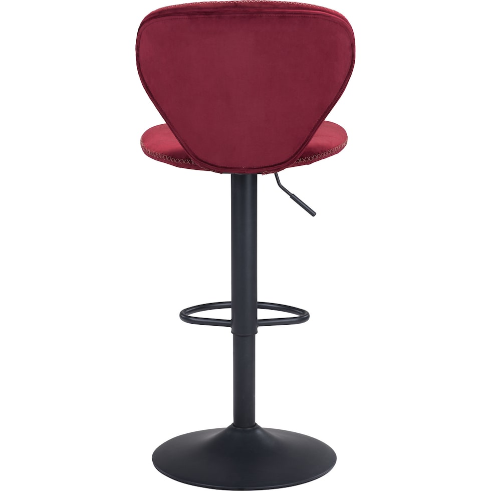 cecil red bar stool   