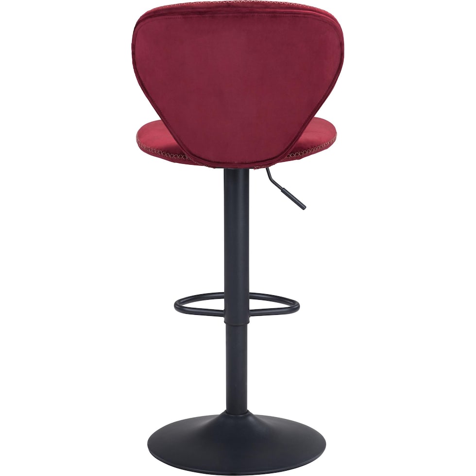 cecil red bar stool   