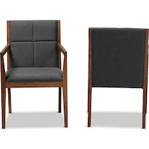 cecilia gray accent chair   