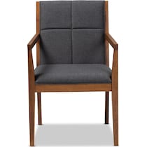 cecilia gray accent chair   