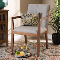 cecilia gray accent chair   