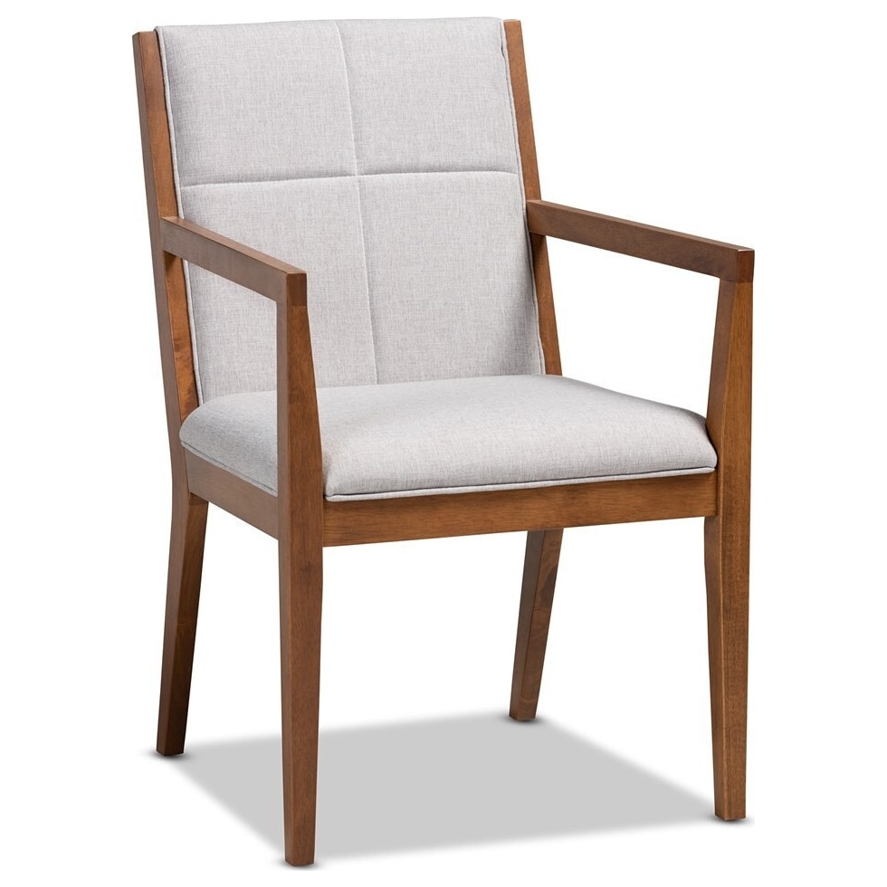 cecilia gray accent chair   