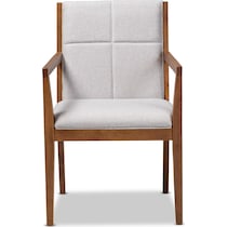 cecilia gray accent chair   