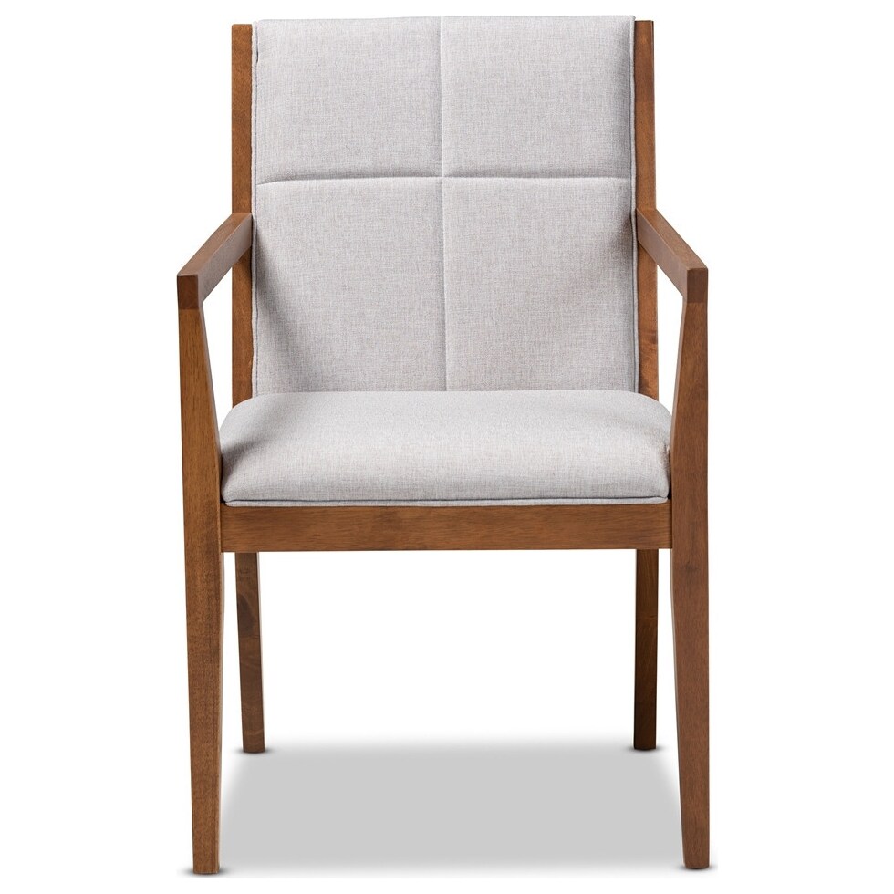 cecilia gray accent chair   