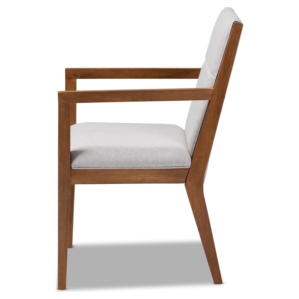 cecilia gray accent chair   