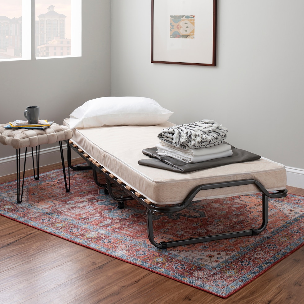 cedric black folding bed   