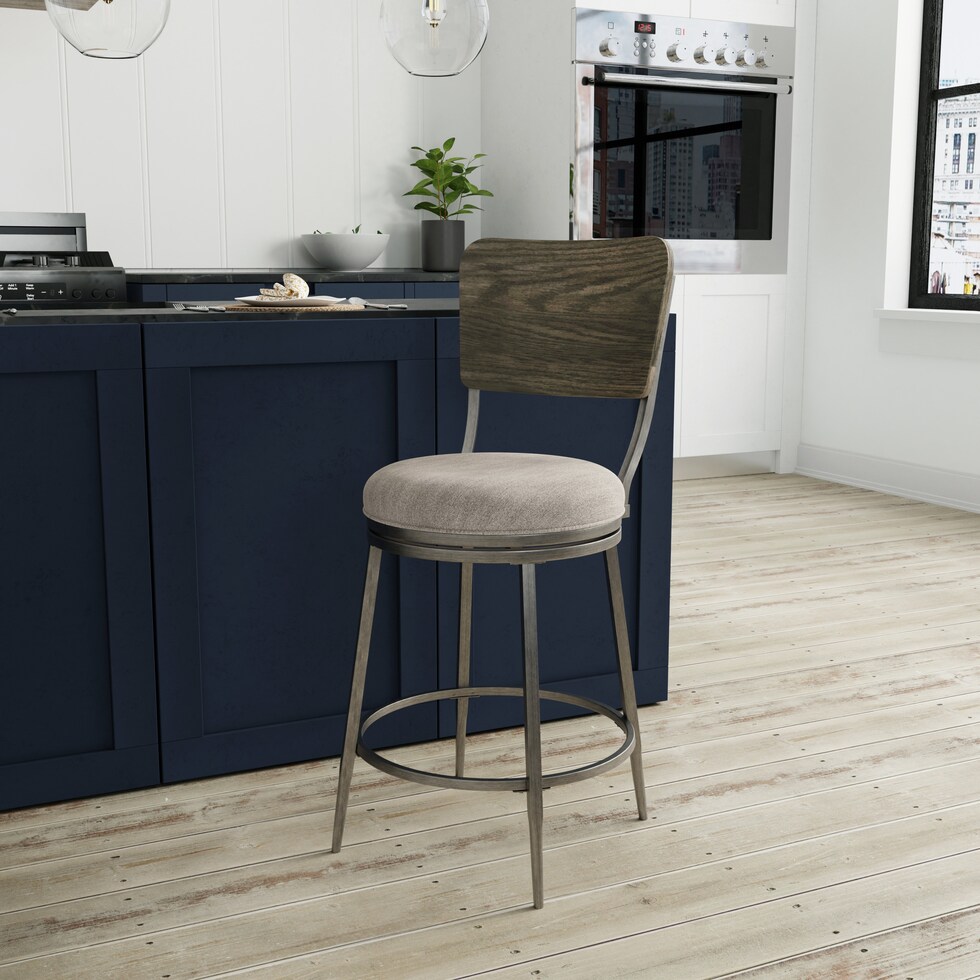 cedric gray counter height stool   