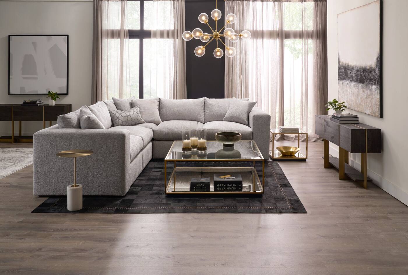 celeste gold coffee table   