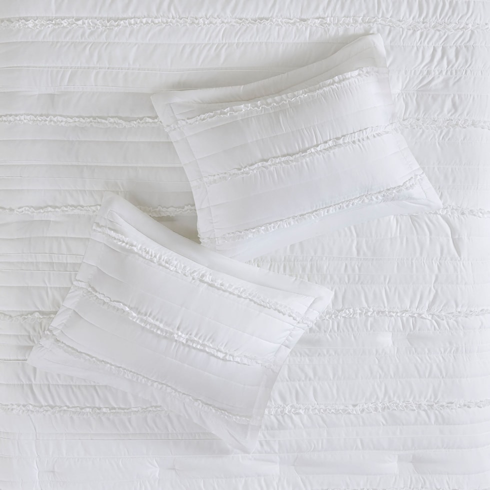 celestia white california king bedding set   