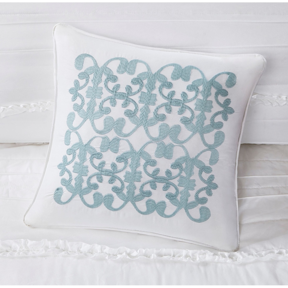 celestia white california king bedding set   