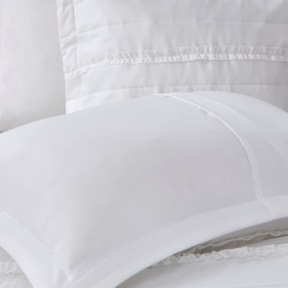 celestia white california king bedding set   