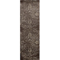celestial dark brown area rug  x    