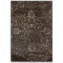 celestial dark brown area rug ' x '   