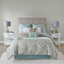 cerelia green king bedding set   