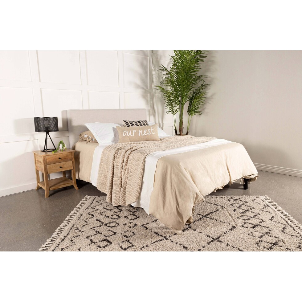 chami neutral california king headboard   