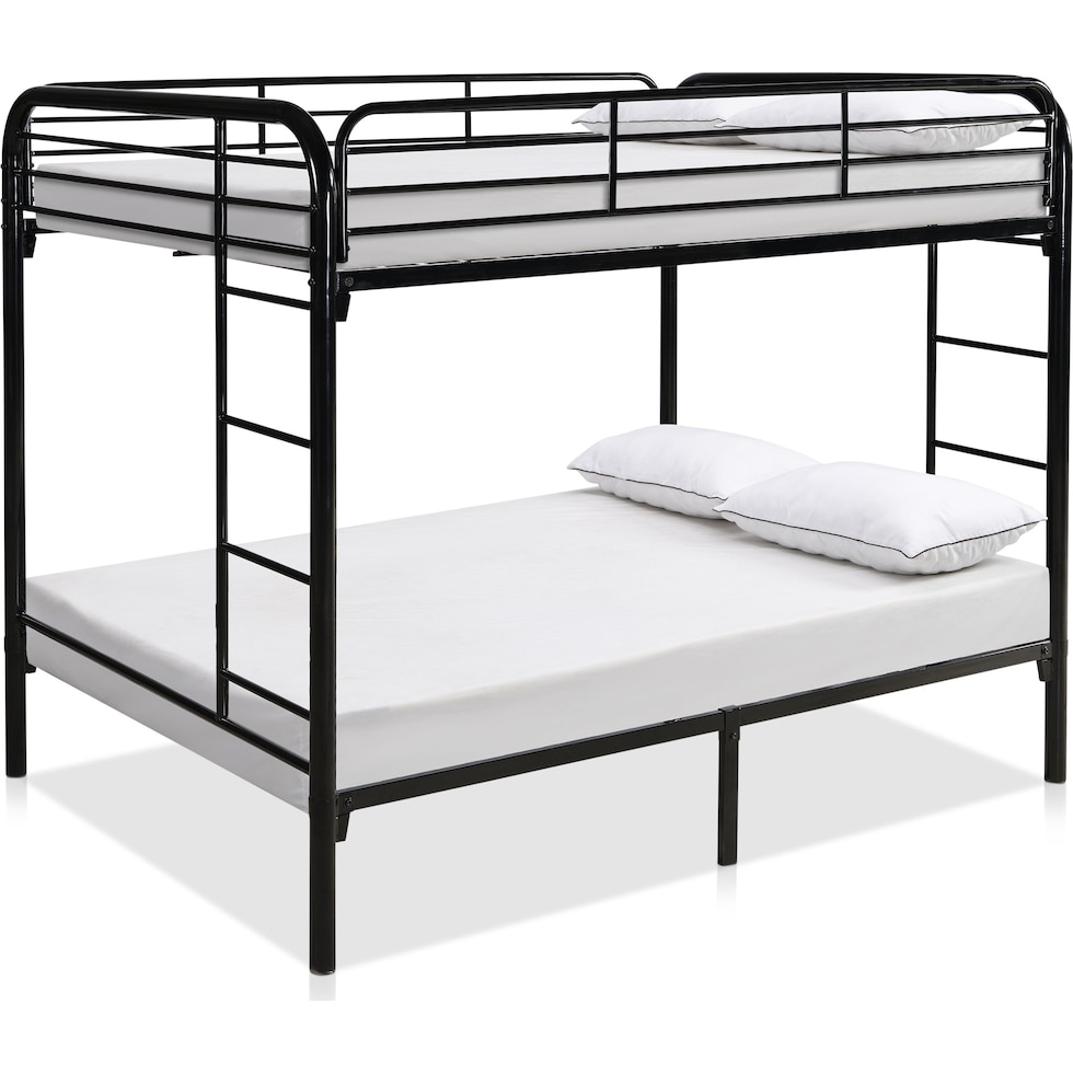 champ black full over full bunk bed   