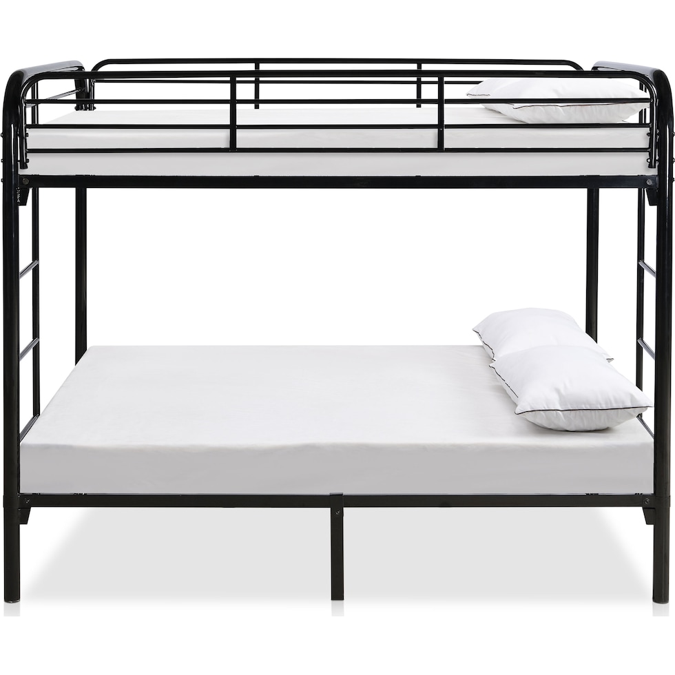 champ black full over full bunk bed   