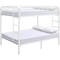 champ white full over full bunk bed   