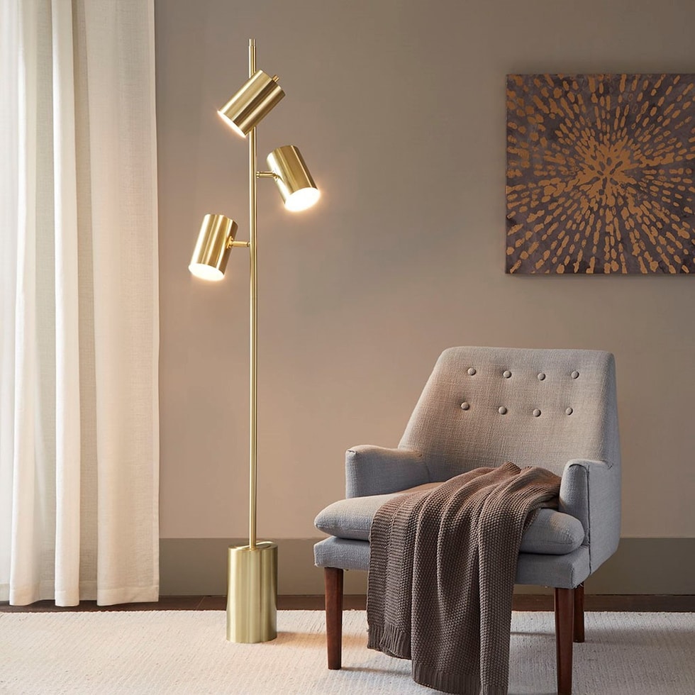 chance gold floor lamp   