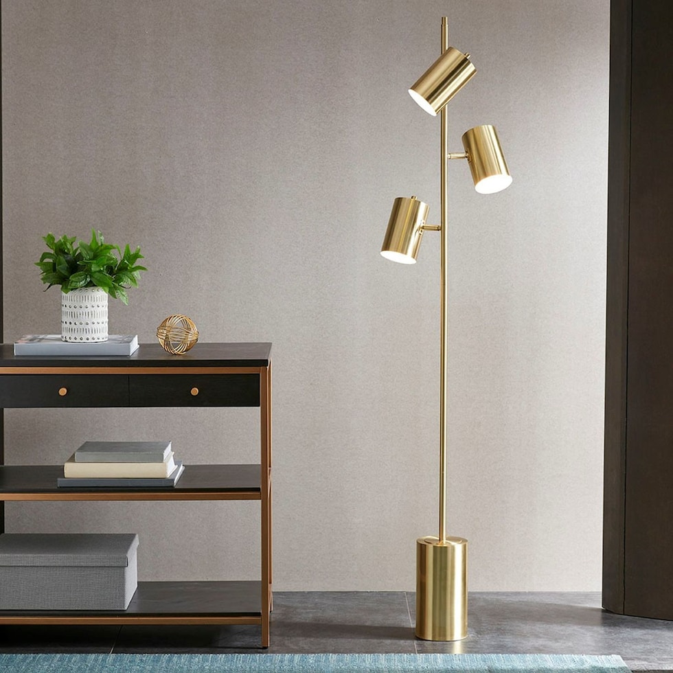 chance gold floor lamp   