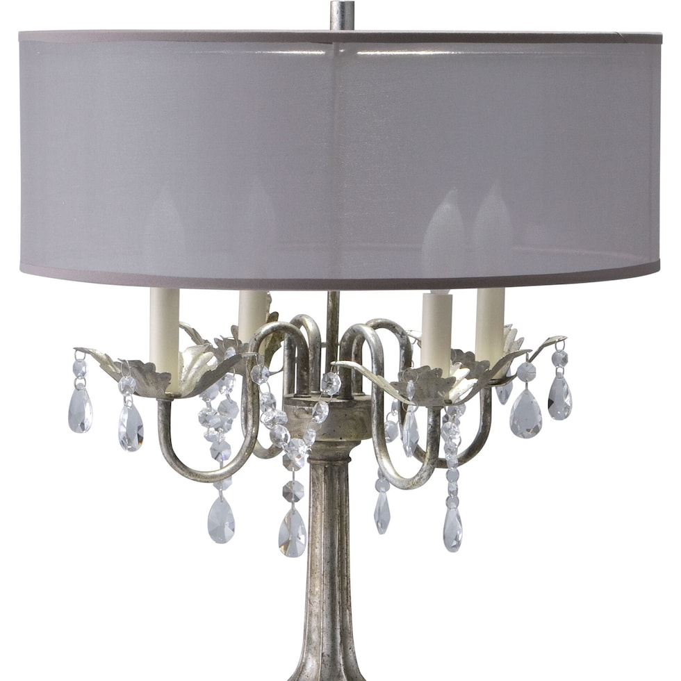 chandelier silver table lamp   