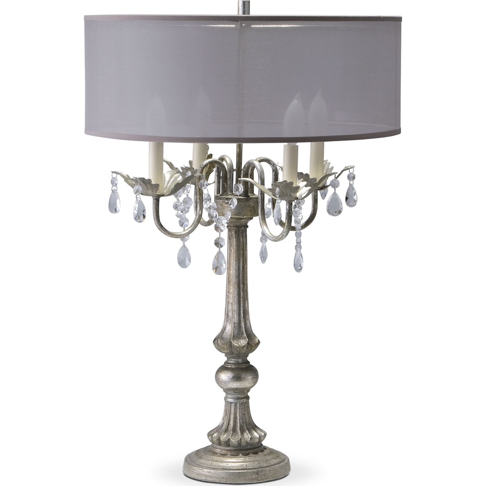 chandelier silver table lamp   