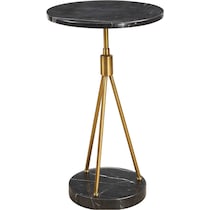 chandler gold black accent table   