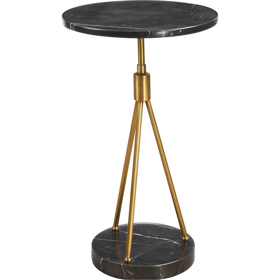 chandler gold black accent table   
