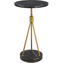 chandler gold black accent table   