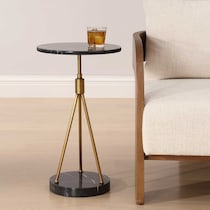 chandler gold black accent table   