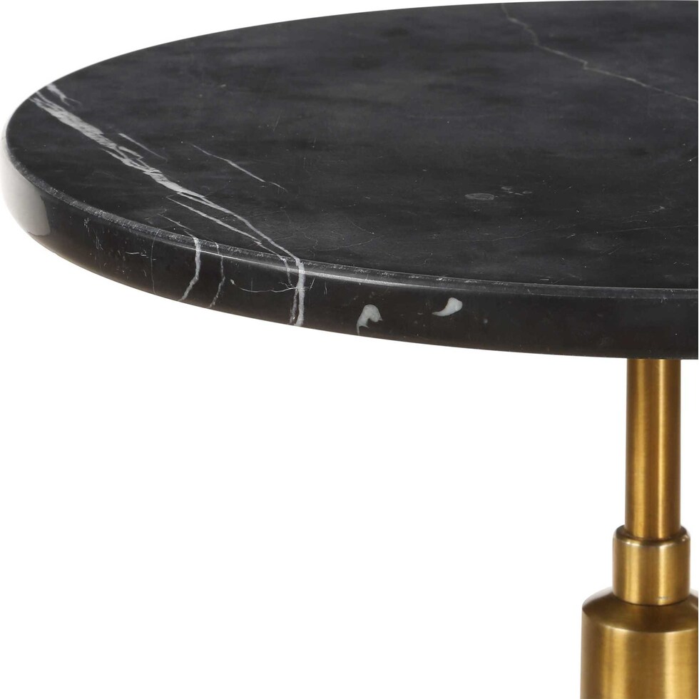 chandler gold black accent table   
