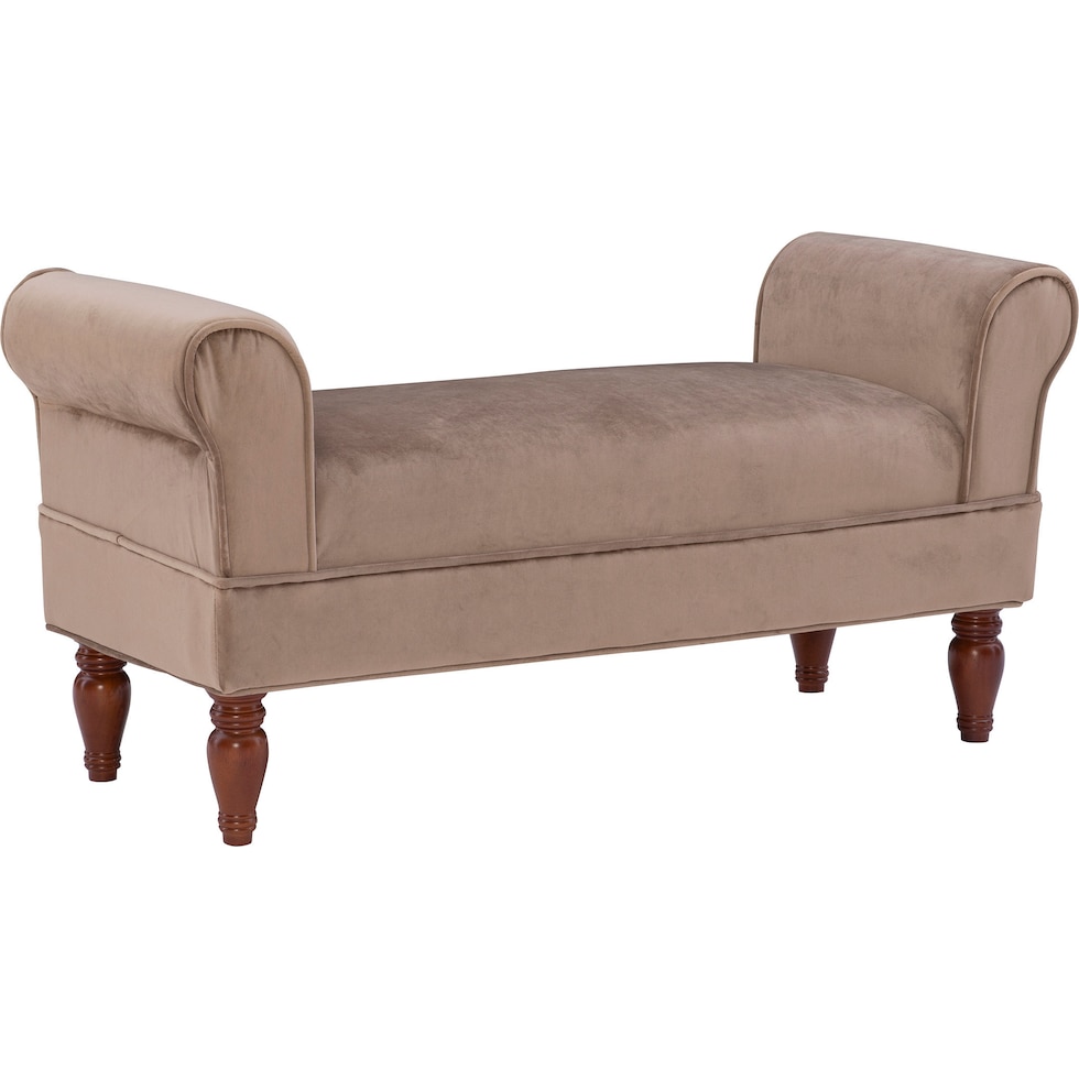 chandra light brown bench   