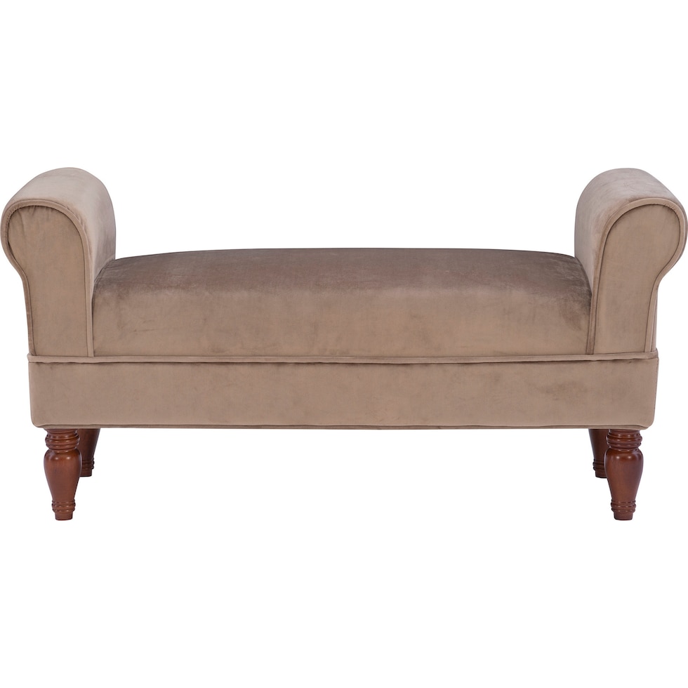 chandra light brown bench   