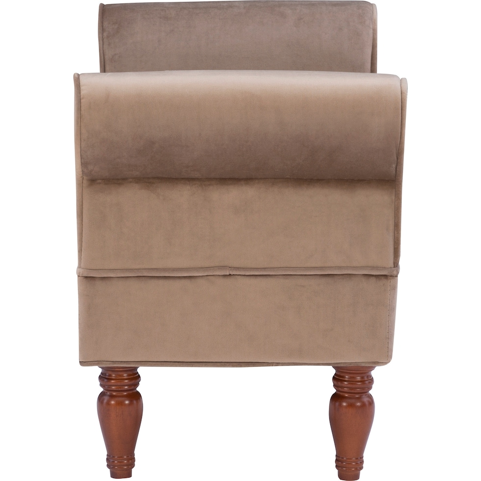 chandra light brown bench   