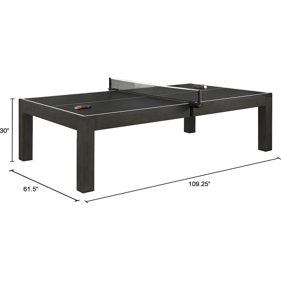 channing dark brown gaming table   