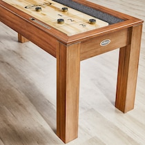 channing light brown gaming table   