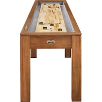 channing light brown gaming table   