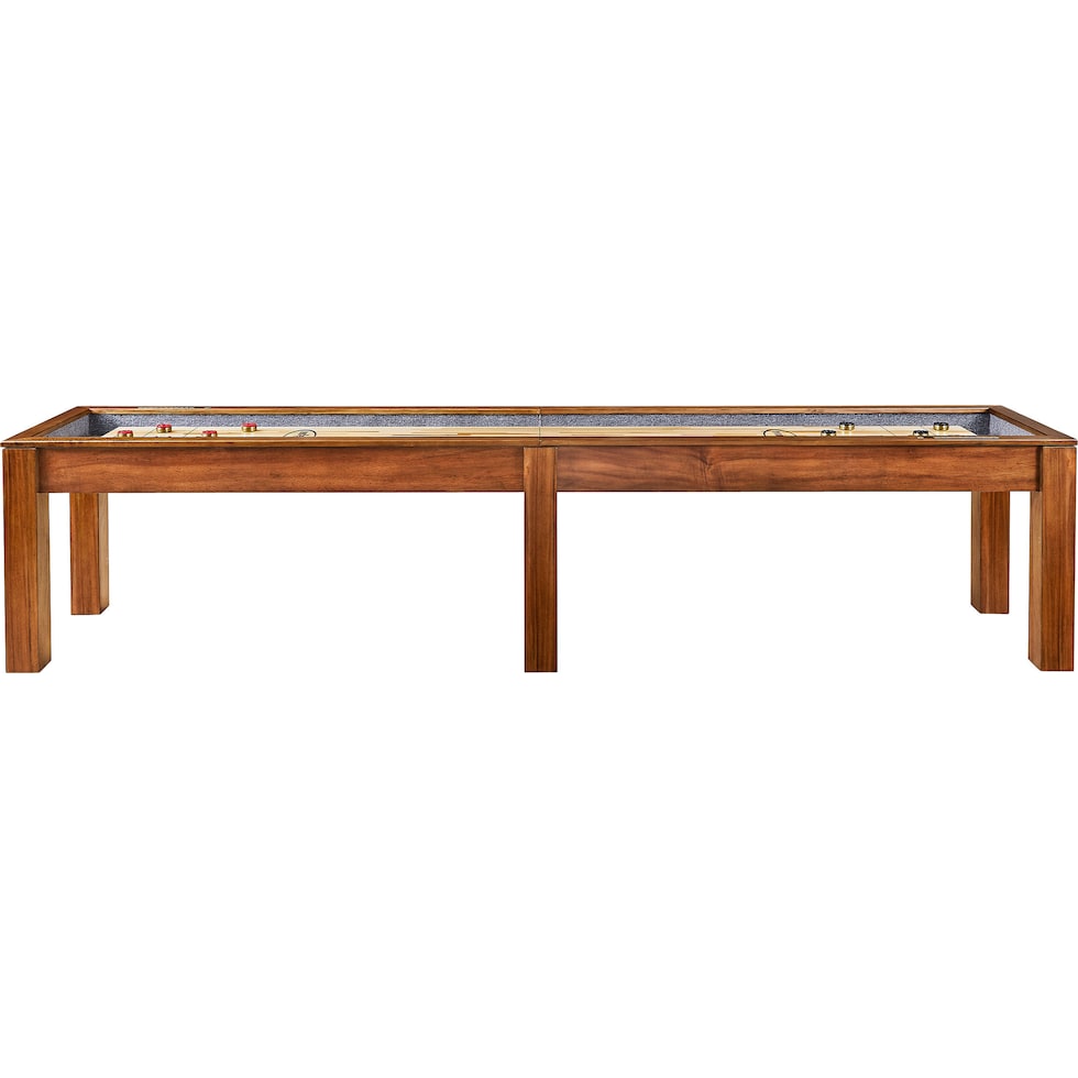 channing light brown gaming table   