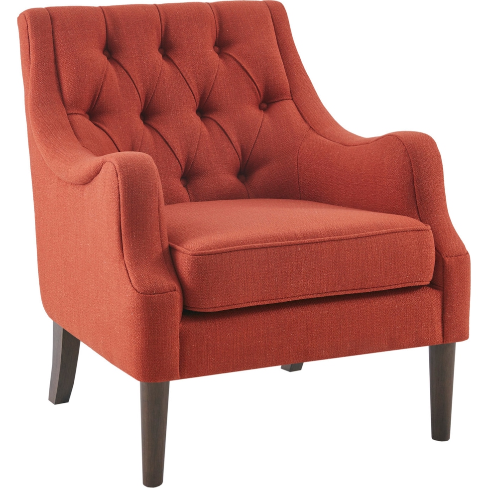 chantal orange accent chair   