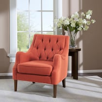 chantal orange accent chair   