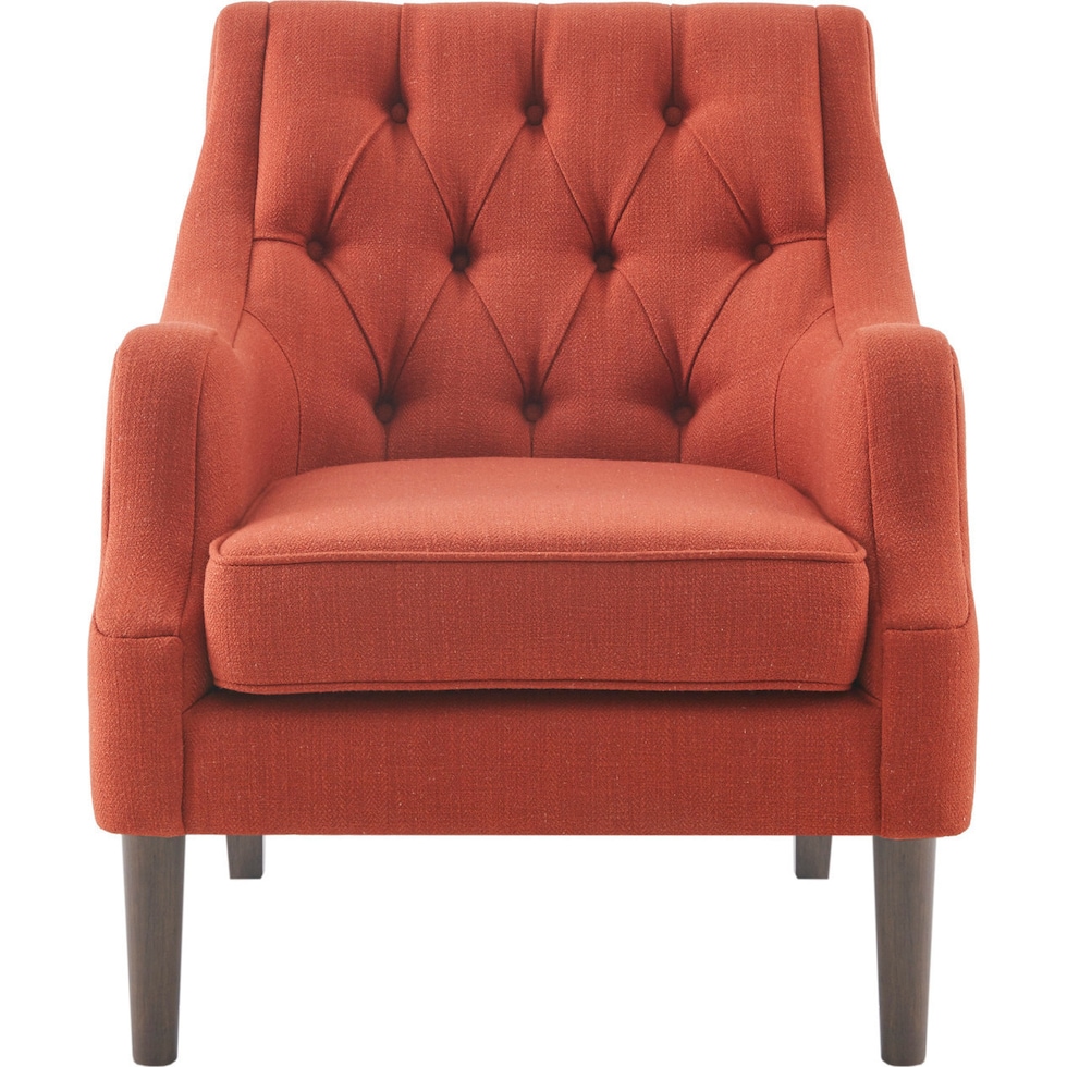 chantal orange accent chair   