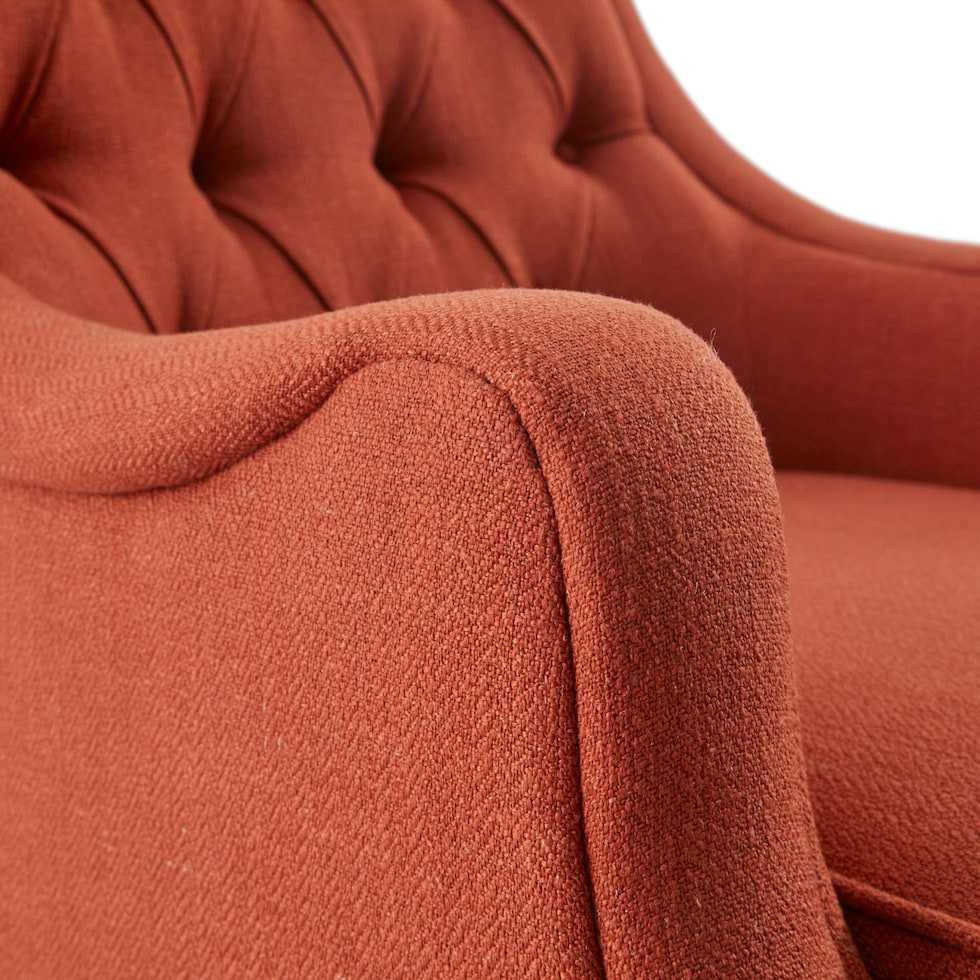 chantal orange accent chair   