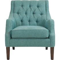 chantal teal accent chair   