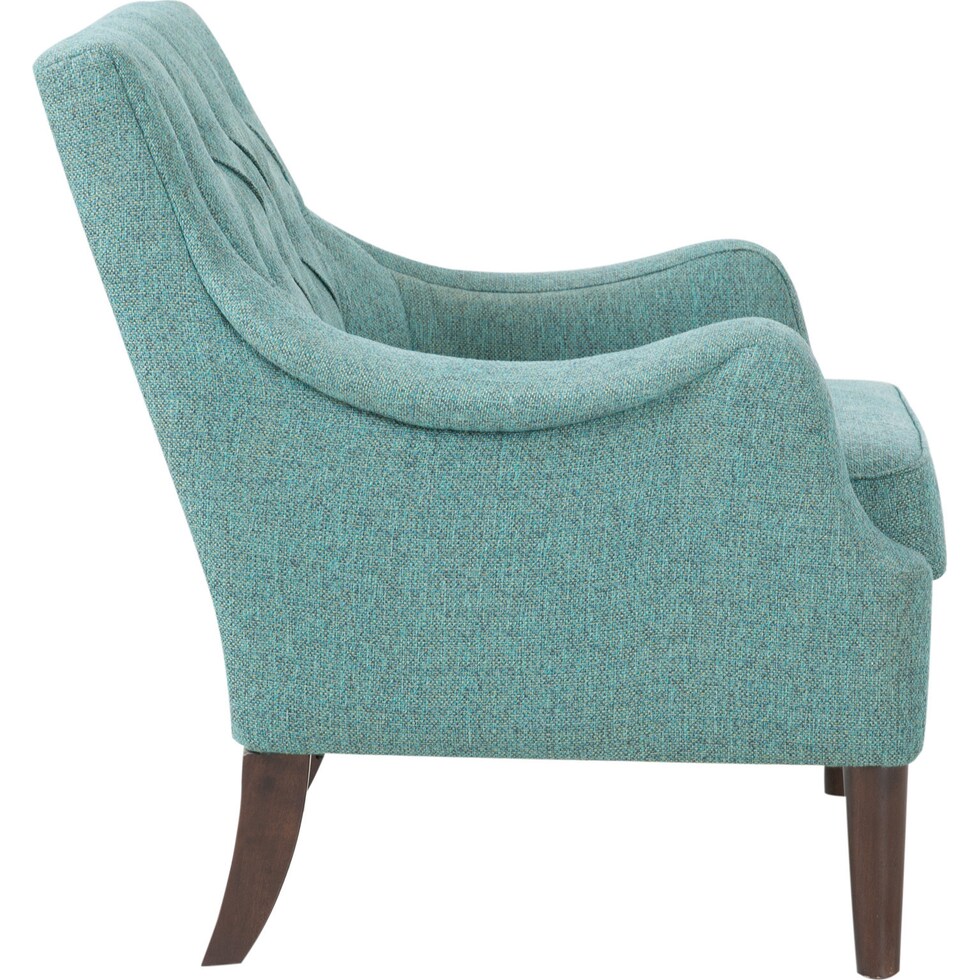 chantal teal accent chair   