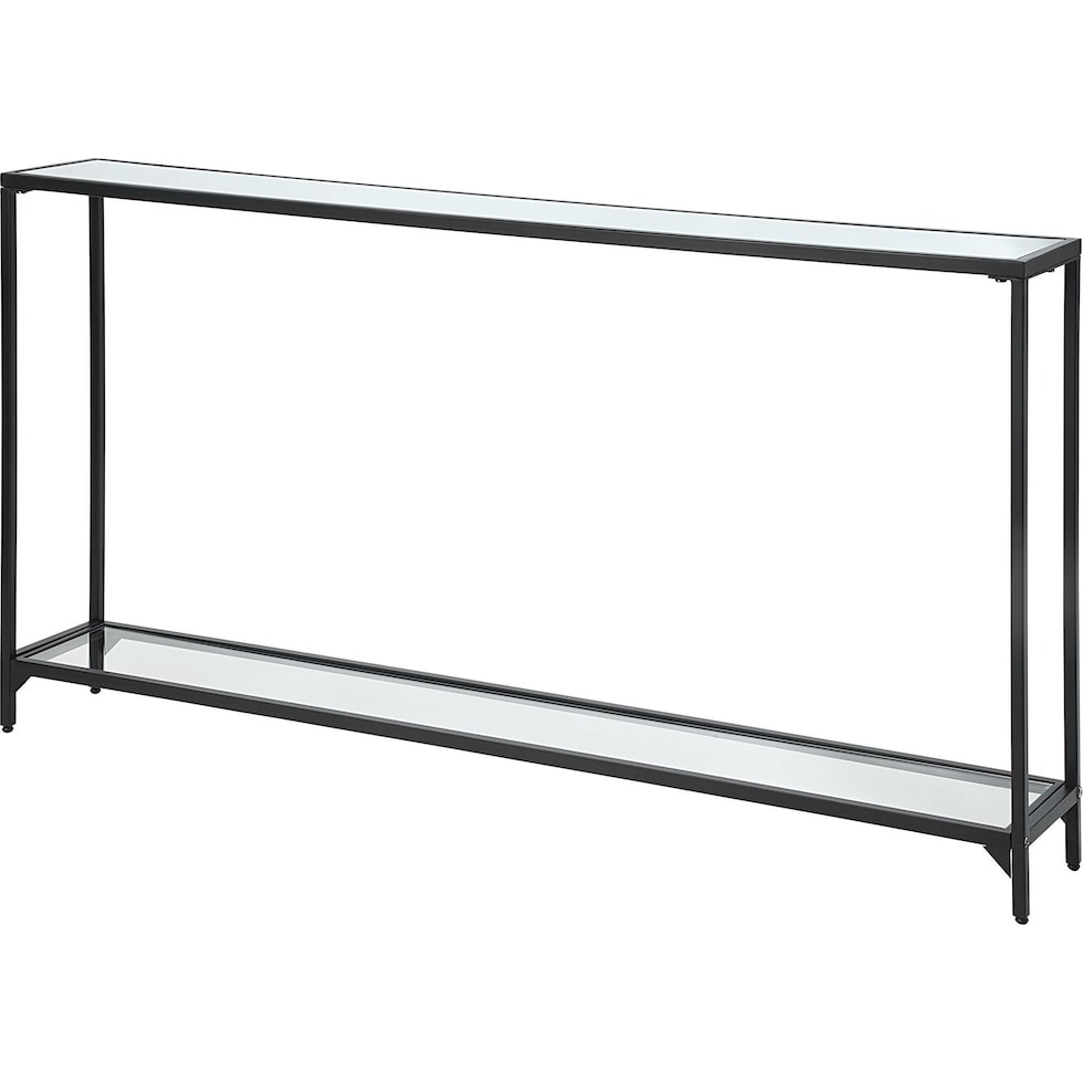 chaplin black console table   